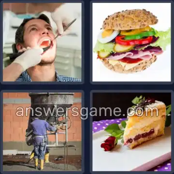 4 Pics 1 Word 7 Letters FILLING