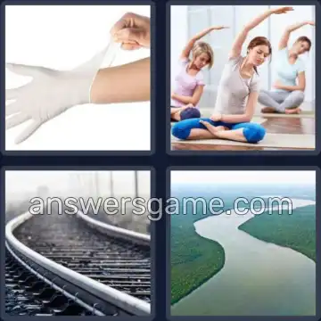 4 Pics 1 Word 7 Letters STRETCH