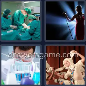 4 Pics 1 Word 7 Letters PERFORM