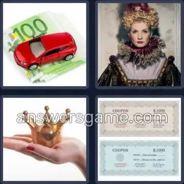 4 Pics 1 Word 7 Letters ROYALTY