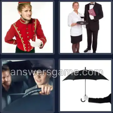 4 Pics 1 Word 7 Letters SERVANT