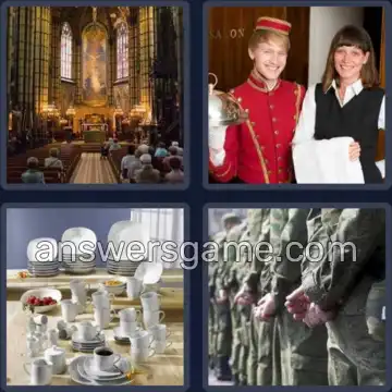 4 Pics 1 Word 7 Letters SERVICE