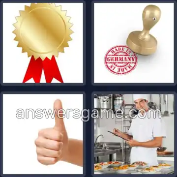 4 Pics 1 Word 7 Letters QUALITY