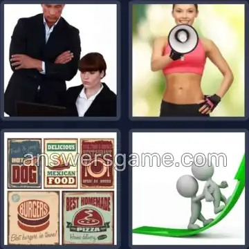 4 Pics 1 Word 7 Letters PROMOTE