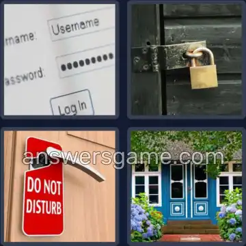 4 Pics 1 Word 7 Letters PRIVACY