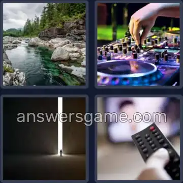 4 Pics 1 Word 7 Letters CHANNEL