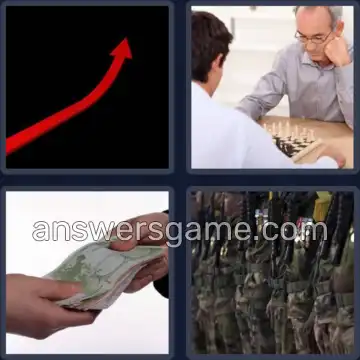 4 Pics 1 Word 7 Letters ADVANCE