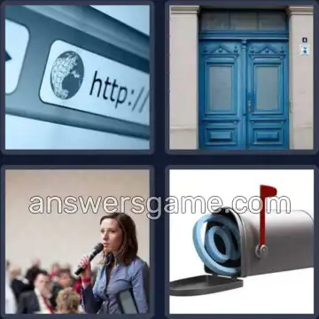 4 Pics 1 Word 7 Letters ADDRESS