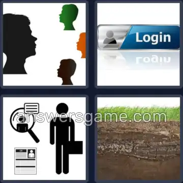 4 Pics 1 Word 7 Letters PROFILE