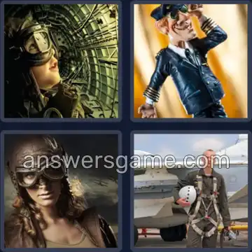 4 Pics 1 Word 7 Letters AVIATOR