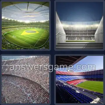 4 Pics 1 Word 7 Letters STADIUM