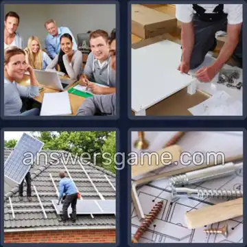 4 Pics 1 Word 8 Letters ASSEMBLY