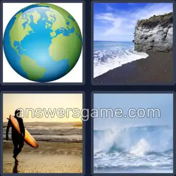 4 Pics 1 Word 8 Letters ATLANTIC