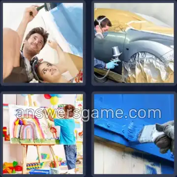 4 Pics 1 Word 8 Letters PAINTING