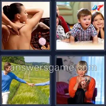 4 Pics 1 Word 8 Letters PLEASURE