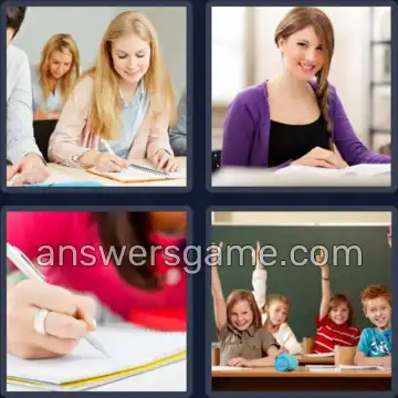4 Pics 1 Word 8 Letters LEARNING