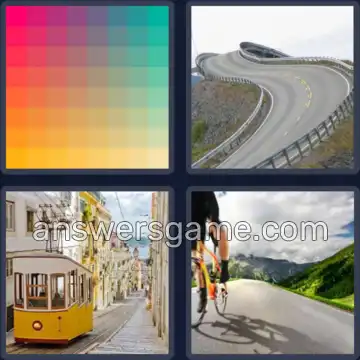 4 Pics 1 Word 8 Letters GRADIENT
