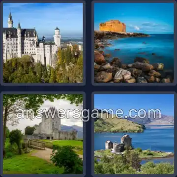 4 Pics 1 Word 8 Letters FORTRESS