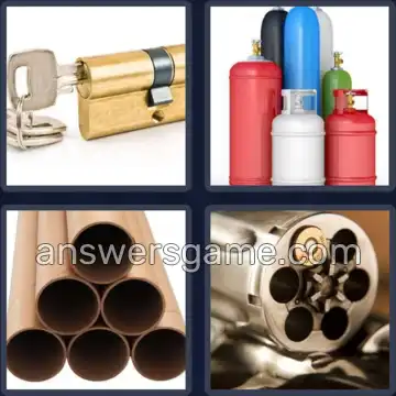 4 Pics 1 Word 8 Letters CYLINDER
