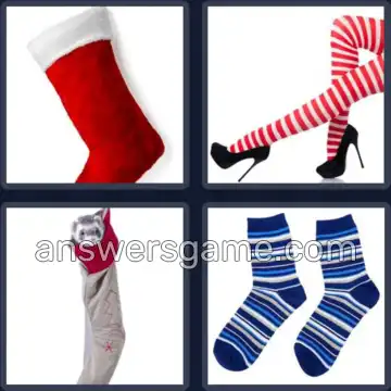 4 Pics 1 Word 8 Letters STOCKING