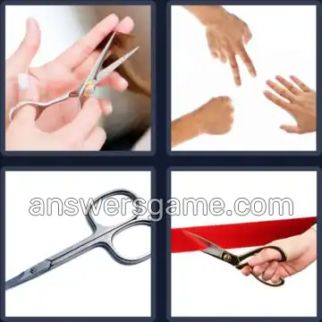4 Pics 1 Word 8 Letters SCISSORS