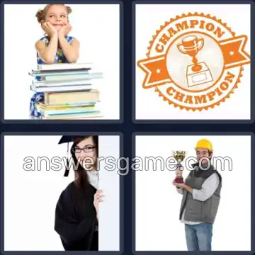 4 Pics 1 Word 8 Letters ACHIEVER