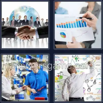 4 Pics 1 Word 8 Letters BUSINESS