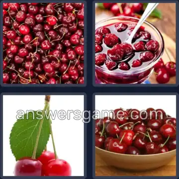 4 Pics 1 Word 8 Letters CHERRIES