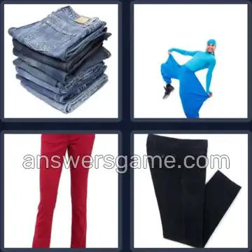 4 Pics 1 Word 8 Letters TROUSERS