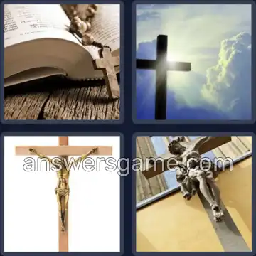 4 Pics 1 Word 8 Letters CRUCIFIX