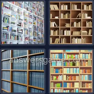 4 Pics 1 Word 8 Letters BOOKCASE