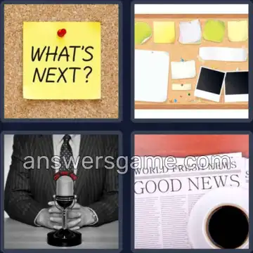 4 Pics 1 Word 8 Letters BULLETIN