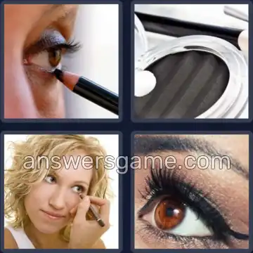 4 Pics 1 Word 8 Letters EYELINER