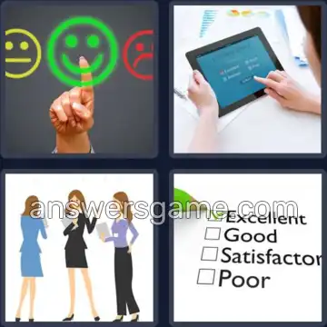 4 Pics 1 Word 8 Letters FEEDBACK