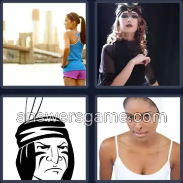 4 Pics 1 Word 8 Letters HEADBAND