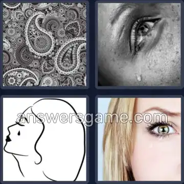 4 Pics 1 Word 8 Letters TEARDROP