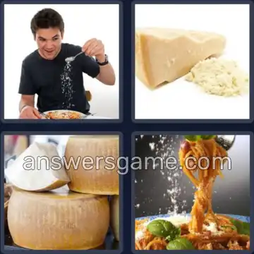 4 Pics 1 Word 8 Letters PARMESAN
