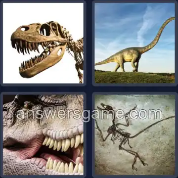 4 Pics 1 Word 8 Letters DINOSAUR