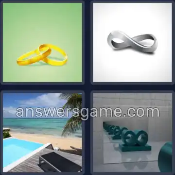 4 Pics 1 Word 8 Letters INFINITY