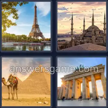 4 Pics 1 Word 8 Letters MONUMENT