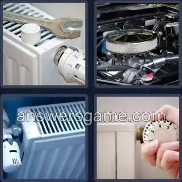 4 Pics 1 Word 8 Letters RADIATOR