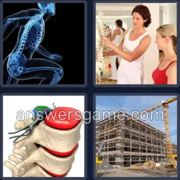 4 Pics 1 Word 8 Letters SKELETON