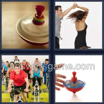 4 Pics 1 Word 8 Letters SPINNING