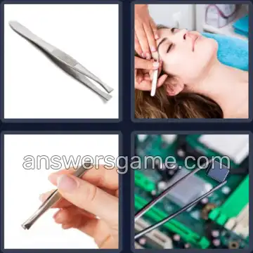 4 Pics 1 Word 8 Letters TWEEZERS