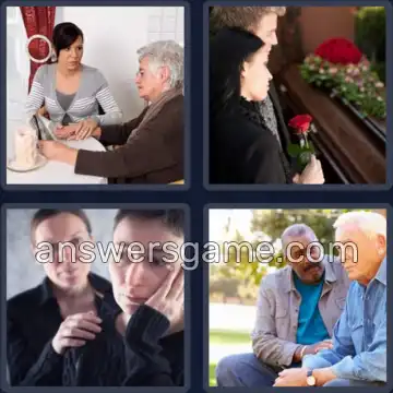 4 Pics 1 Word 8 Letters SYMPATHY