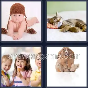 4 Pics 1 Word 8 Letters ADORABLE