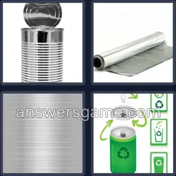 4 Pics 1 Word 8 Letters ALUMINUM