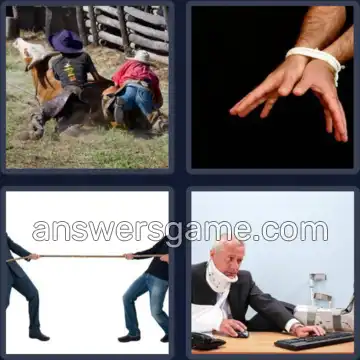 4 Pics 1 Word 8 Letters STRUGGLE