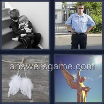 4 Pics 1 Word 8 Letters GUARDIAN