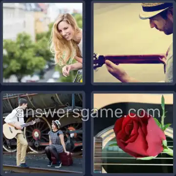 4 Pics 1 Word 8 Letters SERENADE